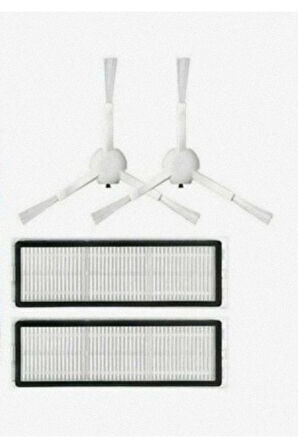 Xiaomi Mop 2 Pro (3D) Uyumlu 2li Yan Fırça Ve 2 Adet Hepa Filtre