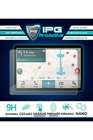 Renault 2020-2023 Clio 5 Zoe Captur 2 Arkana 7.3 Inch Navigation için 9H Nano IPG ProActive Koruyucu