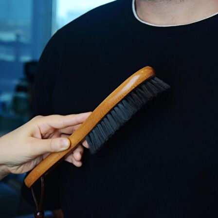 Nyn Ahşap Fırça Elbise Ayakkabı Fırçası 25 cm Uzunluğunda Naturel Renk