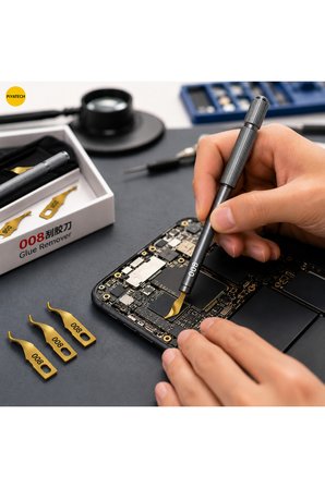 008 Bga Anakart Tutkal Ve Yapıştırıcı Sökücü Çip Entegre Temizleme Kazıyıcı Seti 13 Cm