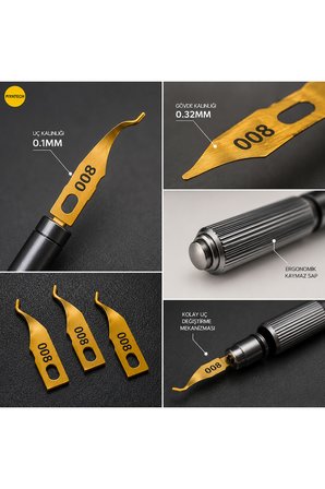 008 Bga Anakart Tutkal Ve Yapıştırıcı Sökücü Çip Entegre Temizleme Kazıyıcı Seti 13 Cm