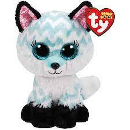 Ty Beanie Boo Atlas Aqua Chevron Peluş Tilki 15 cm