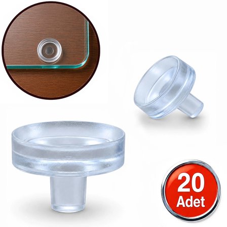 Aletçantam Cam Sehpa Masa tutucu Lastik Vantuz - 20 li paket