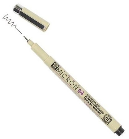 Sakura Bxsdk04-49 Pigma Micron 0.4 Mm Siyah 04 Çizim Kalemi (12 Li Kutu)