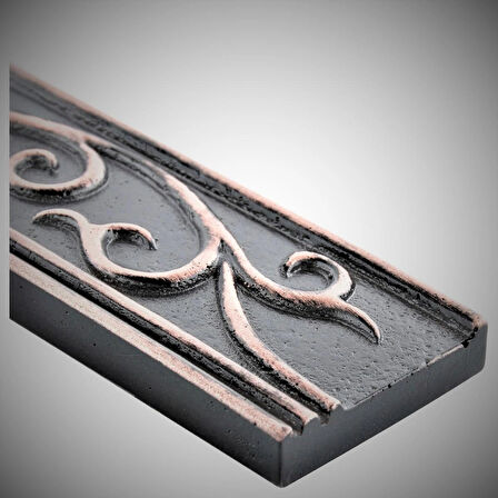 Nichetiles Cypress El Yapımı Metal Dekoratif Bordür Dekor Antik Bakır 4,5 cm. x 30 cm.