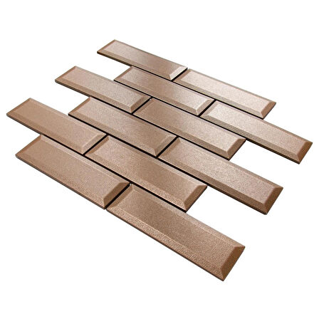 Nichetiles Metronom Bronz Metal Mozaik 30,5 cm. x 30,5 cm. (0,5 Metrekare/Kutu)