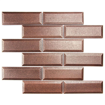 Nichetiles Metronom Bakır Metal Mozaik 30,5 cm. x 30,5 cm. (0,5 Metrekare/Kutu)