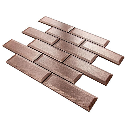 Nichetiles Metronom Bakır Metal Mozaik 30,5 cm. x 30,5 cm. (0,5 Metrekare/Kutu)