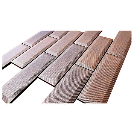 Nichetiles Metronom Bakır Metal Mozaik 30,5 cm. x 30,5 cm. (0,5 Metrekare/Kutu)