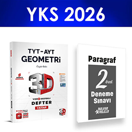 2026 TYT Geometri Video Ders Defteri 3D Yayınları Paragraf Deneme Hediye