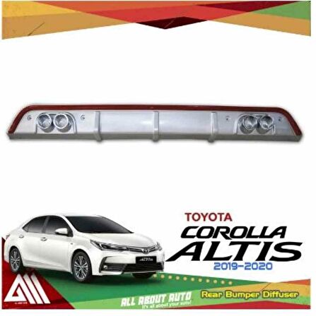 Toyota Corolla Altis 2 çıkış görünümlü difüzör 2019-2020 modeller