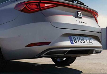 Seat Leon amg çift çıkış görünümlü difüzör 2021 sonrası modeller