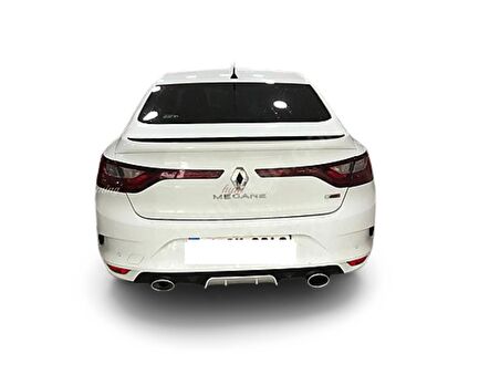 Renault Megane 4 çift eksoz görünümlü difüzör gri 2012-2017 arası modeller