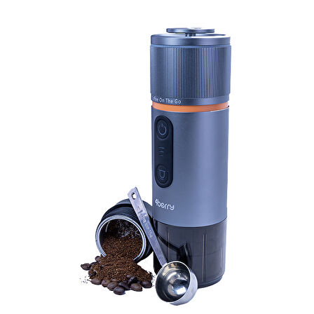 4Berry Taşınabilir Kahve Makinesi Pro Max – Şarjlı, Taşınabilir, Kapsül ve Toz Kahve Uyumlu