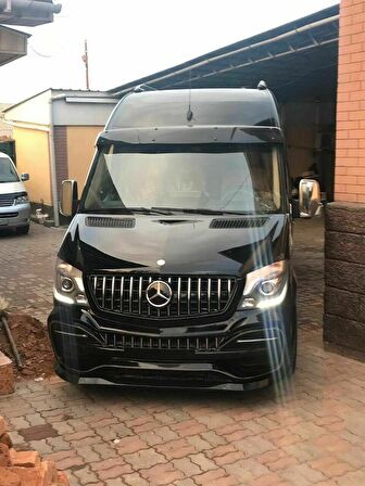 Mercedes Sprinter w906 gtr ön panjur ızgara seti krom-siyah 2014-2017 arası