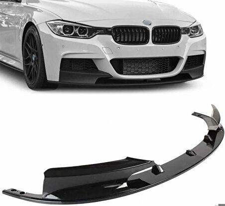Bmw F30 ön tampon altı lip m-performane pianoblack 2012-2018 arası