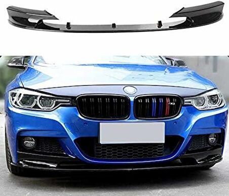 Bmw F30 ön tampon altı lip m-performane pianoblack 2012-2018 arası