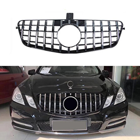 Mercedes w212 gtr ön panjur ızgara seti Krom-Siyah 2013-2016 arası