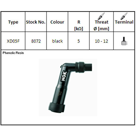 NGK Buji Başlığı - XD05F