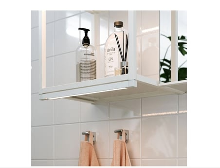 IKEA SILVERGLANS LED'li dolap aydınlatması , beyaz, 40 cm 