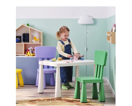 IKEA MAMMUT çocuk sandalyesi , parlak yeşil 