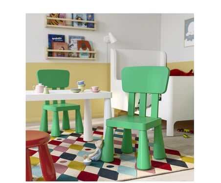 IKEA MAMMUT çocuk sandalyesi , parlak yeşil 