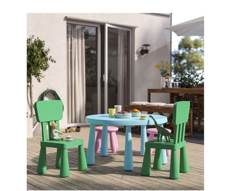 IKEA MAMMUT çocuk sandalyesi , parlak yeşil 