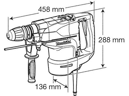 Makita HR4511C Kırıcı Delici Matkap AVT