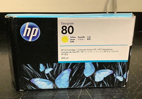 Hp 80 350 Ml Yellow Ink Cartridge C4848A Eski Tarih