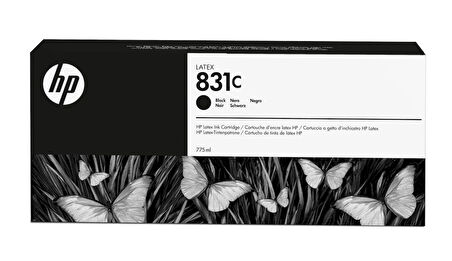 Feyza Bilişim® HP 831C Black 775 ml. Siyah Orijnal Latex Mürekkep Kartuşu (CZ694A)