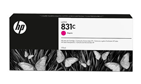 Feyza Bilişim® HP 831C Magenta 775 ml. Macenta Orijnal Latex Mürekkep Kartuşu (CZ696A)