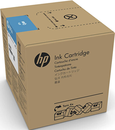 Feyza Bilişim® HP 871C Cyan 3 Litrelik  Mavi Orijnal Latex Mürekkep Kartuşu (G0Y79C)