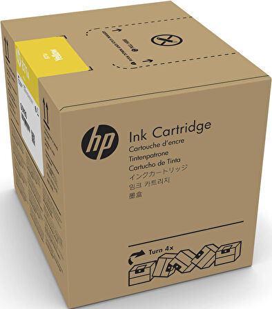 Feyza Bilişim® HP 871C Yellow 3 Litrelik Sarı Orijnal Latex Mürekkep Kartuşu (G0Y81C)