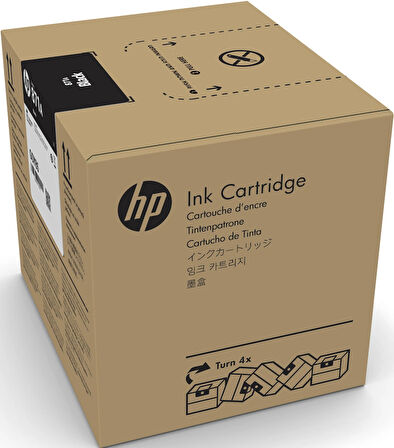 Feyza Bilişim® HP 871C Black 3 Litrelik Siyah Orijnal Latex Mürekkep Kartuşu (G0Y82C)