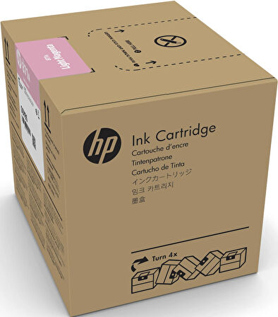 Feyza Bilişim® HP 871C Light Magenta 3 Litrelik Açık Kırmızı Orijnal Latex Mürekkep Kartuşu (G0Y84C)