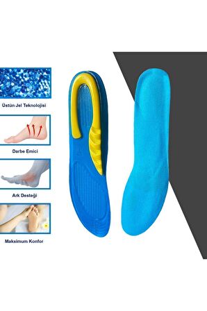 GC12 | Yumuşak Jel, Iş Ayakkabıları Ve Botlar Için Rahat Ortopedik Destekli Konfor Iç Tabanlık