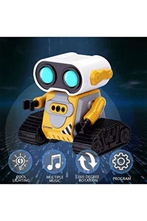 Oyuncak Uzaktan Kumandalı El Sensörlü Akıllı WALL-E Robot Şarjlı Işıklı Sesli Çok Fonksiyonlu scn