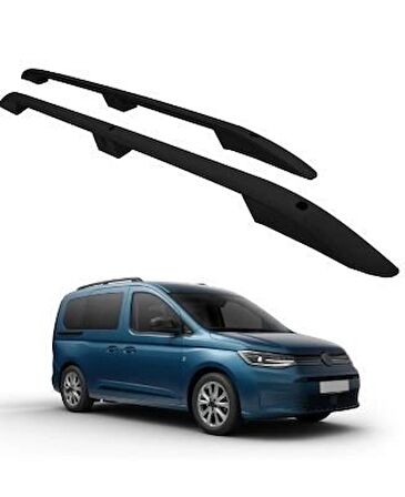 Vw Caddy 1 Maxı Tavan Çıtası Uzun Siyah 2005-2010 Arası modeller uyumlu