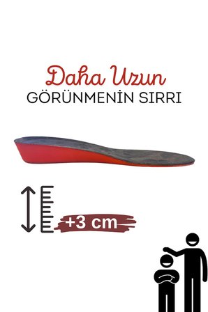 009 Boy Uzatan Tabanlık Tek Boy Kesilebilir 3cm 36-42