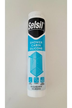 Selsil Duşakabin Silikonu 310 Ml. Şeffaf 2 adet