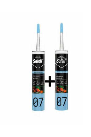 Selsil Şeffaf Akvaryum Silikonu 1. Kalite %100 Su Geçirmez 2'Lİ PAKET