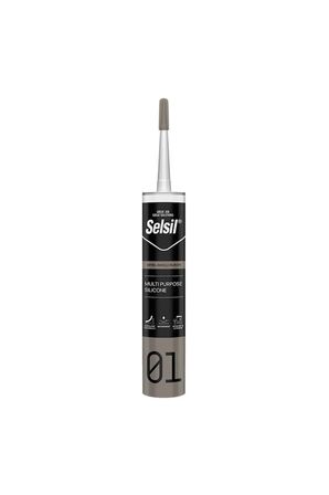 Selsil Genel Amaçlı Silikon Siyah 280 G  2 ADET