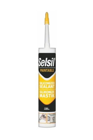 Selsil Silikonize Mastik 500 gr Altın Meşe 3 ADET