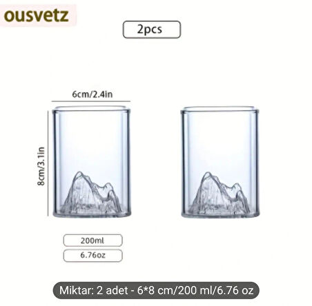 2 Adet Viski Bardağı Yüksek Kaliteli Viski Bardakları