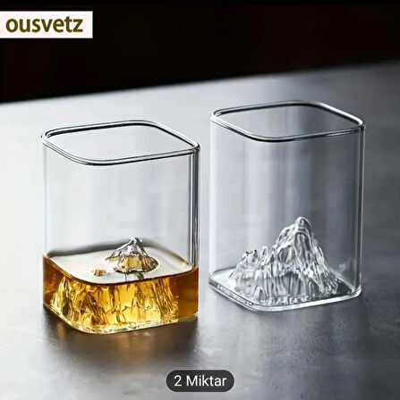 2 Adet Viski Bardağı Yüksek Kaliteli Viski Bardakları