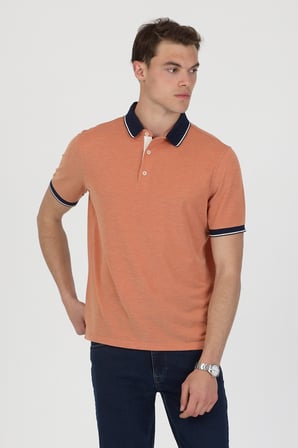 Polo Yaka Pamuklu Pike Tişört