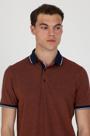 Polo Yaka Pamuklu Pike Tişört