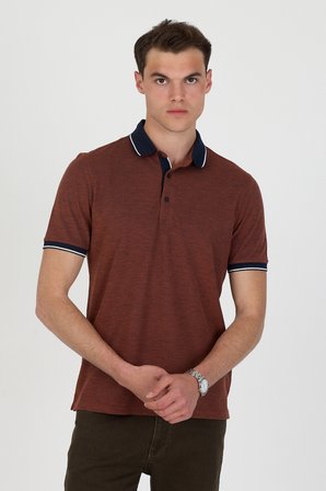 Polo Yaka Pamuklu Pike Tişört