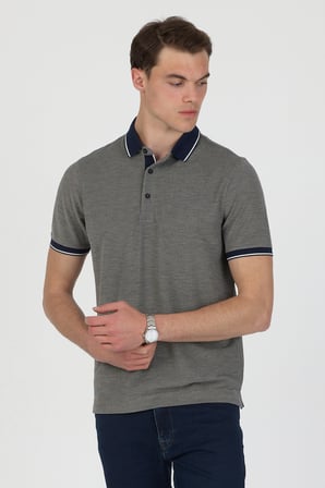 Polo Yaka Pamuklu Pike Tişört