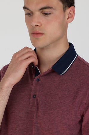 Polo Yaka Pamuklu Pike Tişört
